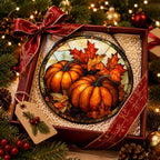 Pumpkin Maple Leaves Acrylic Suncatchers - Image 7