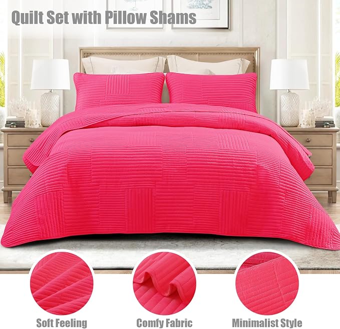Whale Flotilla Ultra Soft King Quilt Bedding Set, Lightweight Microfiber Hot - Image 2