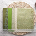 15Pcs Handmade Scrapbook Art Paper Craft Textured Paper Colorful A5 sheet Mesh - Image 5