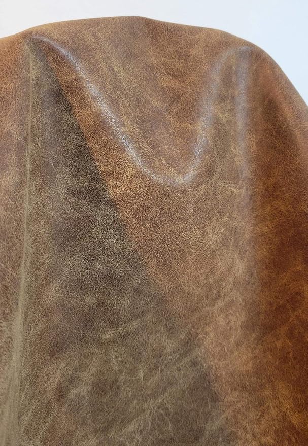 NAT Leathers | Acorn Calf Soft Faux Vegan Leather PU | 1 Yard Cut by Yard | - Image 3