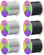 Mandala Crafts 8 Gauge Silver Tone Black Anodized Aluminum Craft Wire | 120 FT by MandalaCrafts