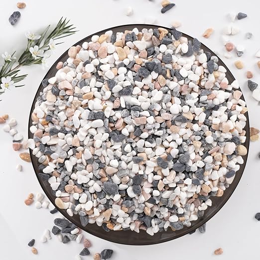 Pulovin 5 lbs Small Rocks for Plants, 1/5 Inch Pebbles for Indoor Plants by GardenSteward