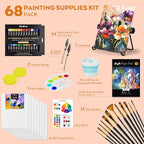 Nicpro 68PCS Acrylic Paint Canvas Set - Image 2