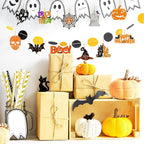 80PCS Wooden Halloween Ornaments to Paint Fall Decorations, 10 Styles DIY Blank - Image 3