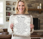 YOXORDQ Our Father Prayer Canvas Wall Art-Canvas Wrapping 12x16in | Christian - Image 5
