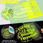 VINYL FROG Neon Yellow Heat Transfer Vinyl Roll 12" x5ft Matte HTV Vinyl | Neon - Image 3