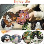 8 Pcs Halloween Diamond Art Coasters Kits - Image 2