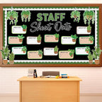 Plant Theme Staff Shout Outs Bulletin Board Decorations Plants Staff Shout Outs by Naozinebi