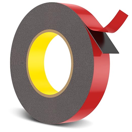 HitLights Double Sided Tape Heavy Duty, 1 in x 24.6 ft, Adhesive Mounting Tape by HitLights