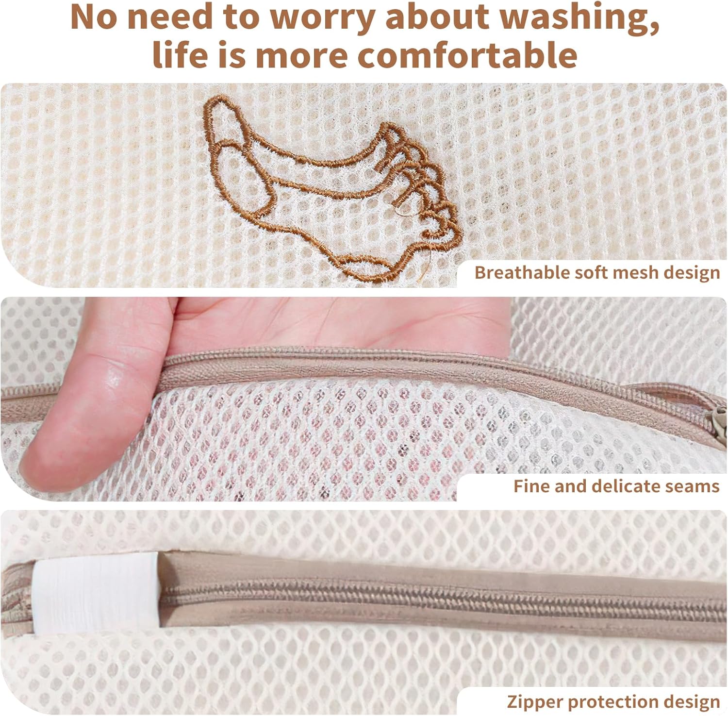 3 Pack Sock Laundry Bags by MDSXO- Small Durable Lingerie Delicates Bag for Washing Machine for Socks, Masks, Underwear [3 Pack]