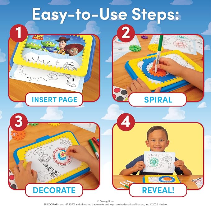 Spirograph Disney Jr. Toddler Arts and Crafts, Drawing Art Kit, Toddler - Image 5