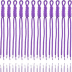 KJML DIY Paracord Keychain 12pcs Paracord Rope Keychain Braided Cord Rope Bag by KJMLDIY