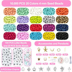 LZOUOWO 16300 4mm Glass Seed Beads - Image 2