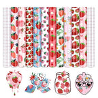 Tintnut Strawberry Permanent Vinyl 10 Sheets 12''x10'' Adhesive Vinyl | Flower by Tintnut