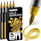 ARTISTRO 5 Gold Paint Pen for Rock, Painting by ARTISTRO