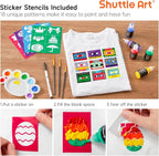 Shuttle Art Fabric Paint Set, 45 Colors 3D Permanent Paint - Image 5