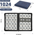 Card Binder 16 Pocket, Premium 1024 Double Sided Pocket Collection Binder - Image 3