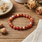 45pcs Round Loose Polish Fire Agate Beads - Image 4