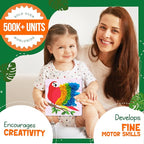 jackinthebox Poke Poke Art – Animals Theme, Mess-Free Fabric Art and Craft - Image 2