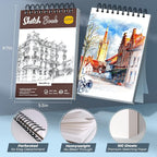 Nicpro 58 PCS Art Drawing Supplies Kit in Leather Case, Art Mechanical Pencil - Image 4