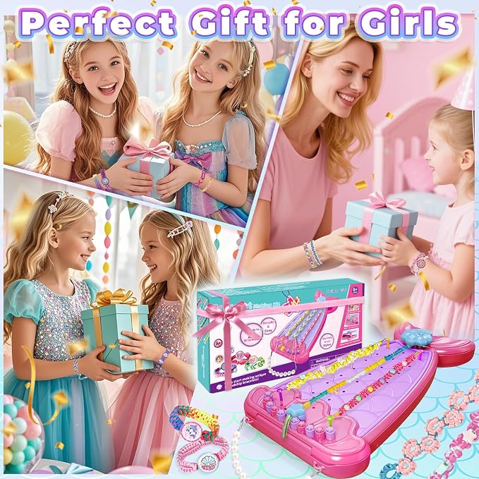 Euclidean Cube 2-in-1 Friendship Bracelet Making Kit, Arts and Crafts - Image 9