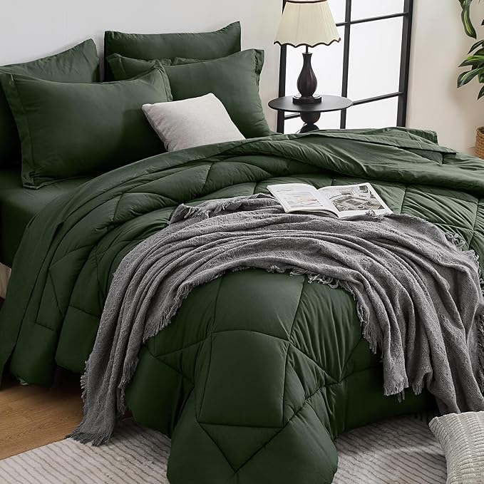 HEVUMYI Army Green Twin Comforter Set by HEVUMYI