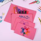12 Pieces Cotton Canvas Makeup Bag, Blank DIY Craft Bag - Image 2