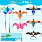 Simgoing 6 Pcs Mini Fishing Rod Kite - Image 2