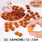 1LB Glass Marbles, Transparent and Smooth Flat Glass Beads - Image 3