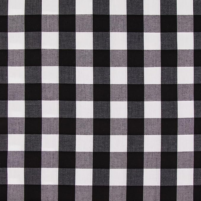 Hobby Lobby Black & White Gingham Fabric, 1 Yard | Precut Fabric by HobbyLobby