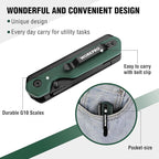 WORKPRO 2-in-1 Folding Knife/Utility Knife, Quick-Change Box Cutter - Image 7