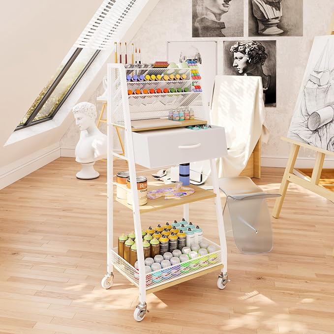 Homsorout 3 Tier Rolling Cart - Image 5