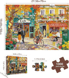 Romantic Cafe Puzzles for Adults 1000 Pieces, Impossible Hard Difficult - Image 6