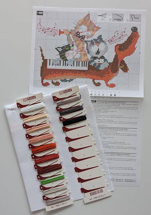 RIOLIS - Dachshund Blues 1495, Dogs Cross Stitch Kits 7, Counted Cross Stitch - Image 2