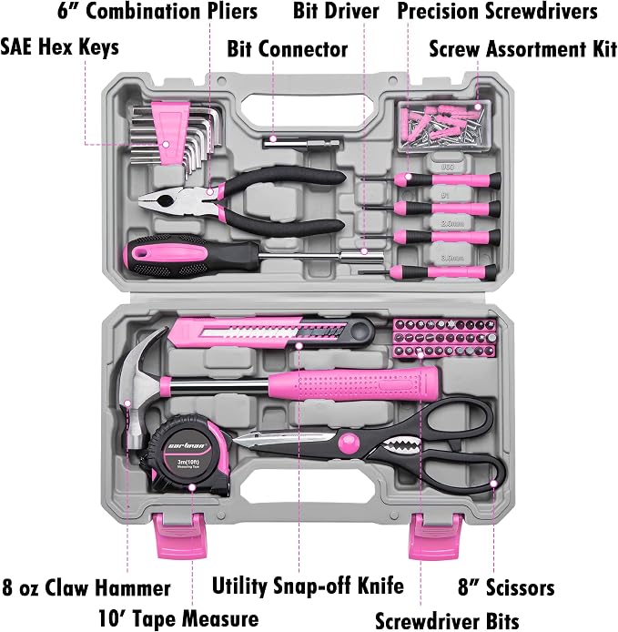 CARTMAN Complete Household Tool Set, DIY projects, furniture setup, and daily - Image 2