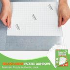 Nariolar Ultra-Adhesion Transparent Puzzle Glue Sheets, 64 Puzzle Saver Sheets - Image 2