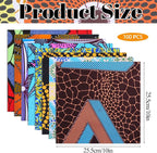 100 Pcs 10 x 10 Inch African Cotton Fabric Squares Quilting Fabrics Bundles - Image 2