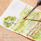 100 Sheets Watercolor Paper 5 x 7 in, 300 GSM Deckled Edge Handmade Paper | - Image 3