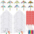 Libima 120 Pack Large Kites for Kids and Adults Bulk 39.4 Inch DIY Making Kit by Libima