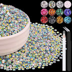 8000PCS 3mm Resin Rhinestones Bulk by BELLEBOOST