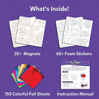 Skillmatics Foil Fun – Girl Power, DIY Foil Art Craft Kit - Image 3