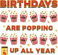 Loneliness 66PCS Popcorn Birthday Bulletin Board Set Classroom Decorations by Lonfliness