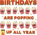 Loneliness 66PCS Popcorn Birthday Bulletin Board Set Classroom Decorations by Lonfliness
