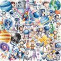 50 Pcs Clear PET Outer Space Stickers by Unknown