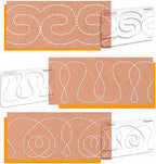 3Pcs Free Motion Quilting Templates by Kapyoo