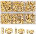 340Pcs 6/8/10mm Spacer Beads for Jewelry Making | Rondelle Bead Spacers Bulk by TINKRSTUFF