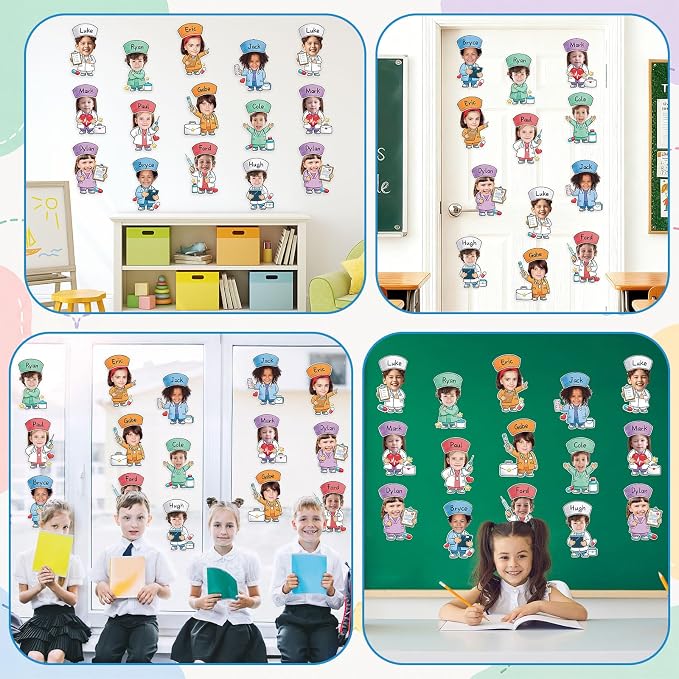 60pcs Nurse Theme DIY Cutouts Healthcare Bulletin Board Decorations Set Doctor - Image 7