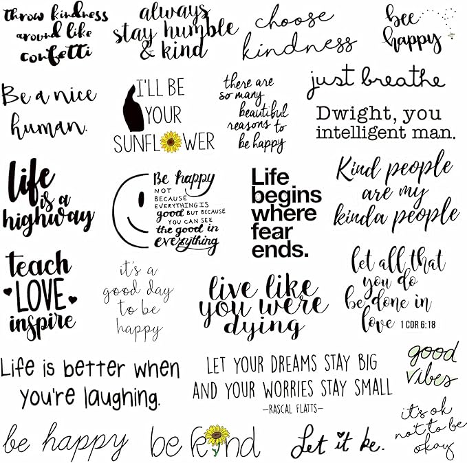 300PCS Positive Motivational Words Stickers - Image 4