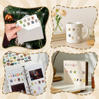 48 Sheets Vintage Letter Stickers - Image 8