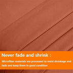 TAIMIT Burnt Orange King Comforter Set - Image 7
